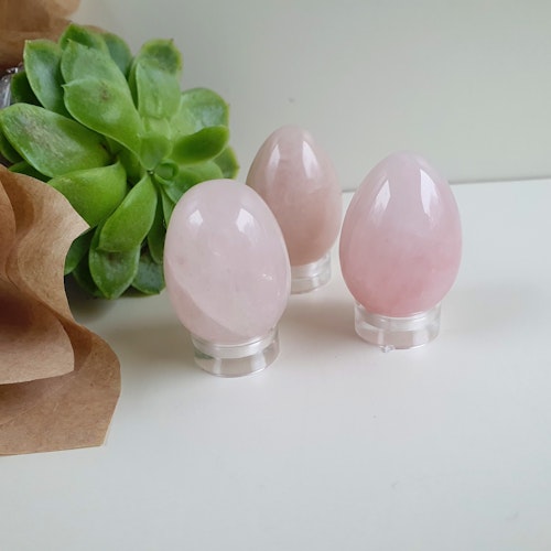 Ägg av Rosenkvarts 3 cm