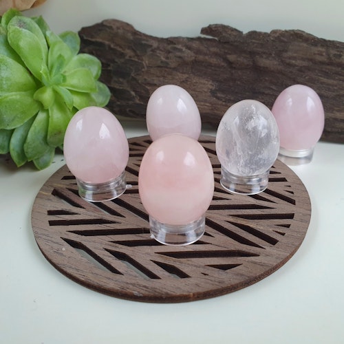 Ägg av Rosenkvarts mini 2,5 cm