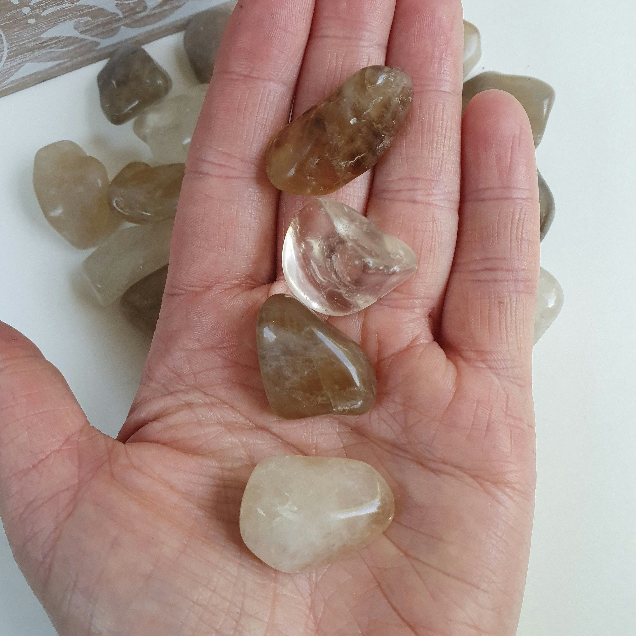 Trumlad Naturlig Citrin, 5-9 g XS. Vi väljer