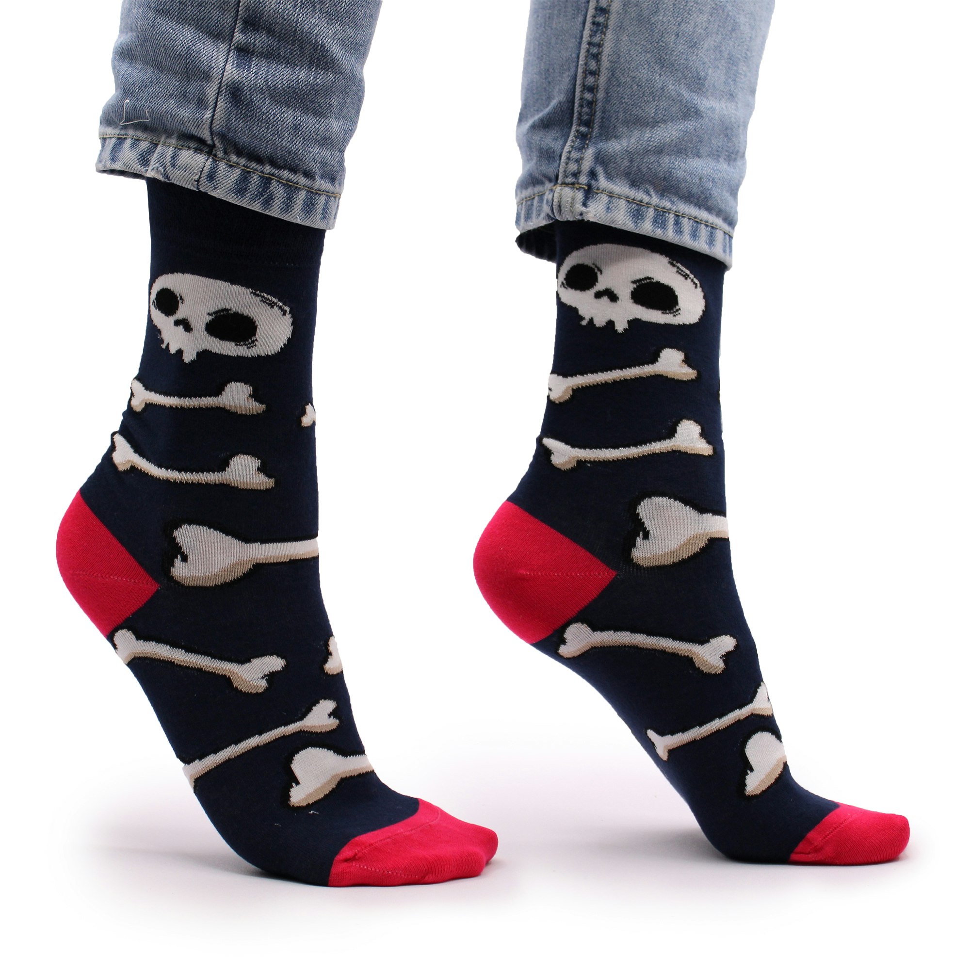 Strumpor Hop Hare, Skulls and Bones stl 36-39 Bambustrumpor