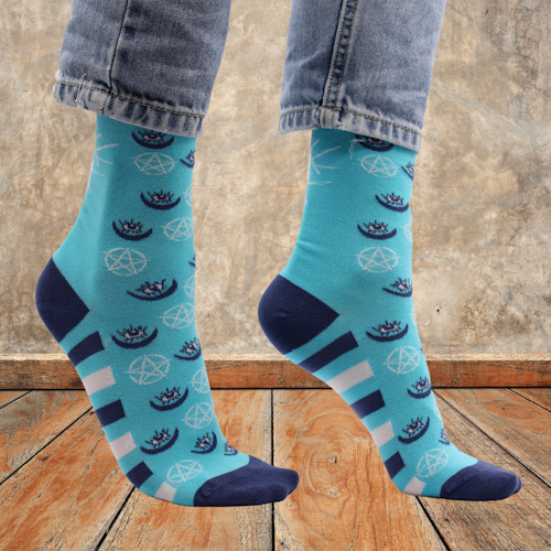Strumpor Hop Hare, Pentagram and Evil Eye 36-39 Bambustrumpor