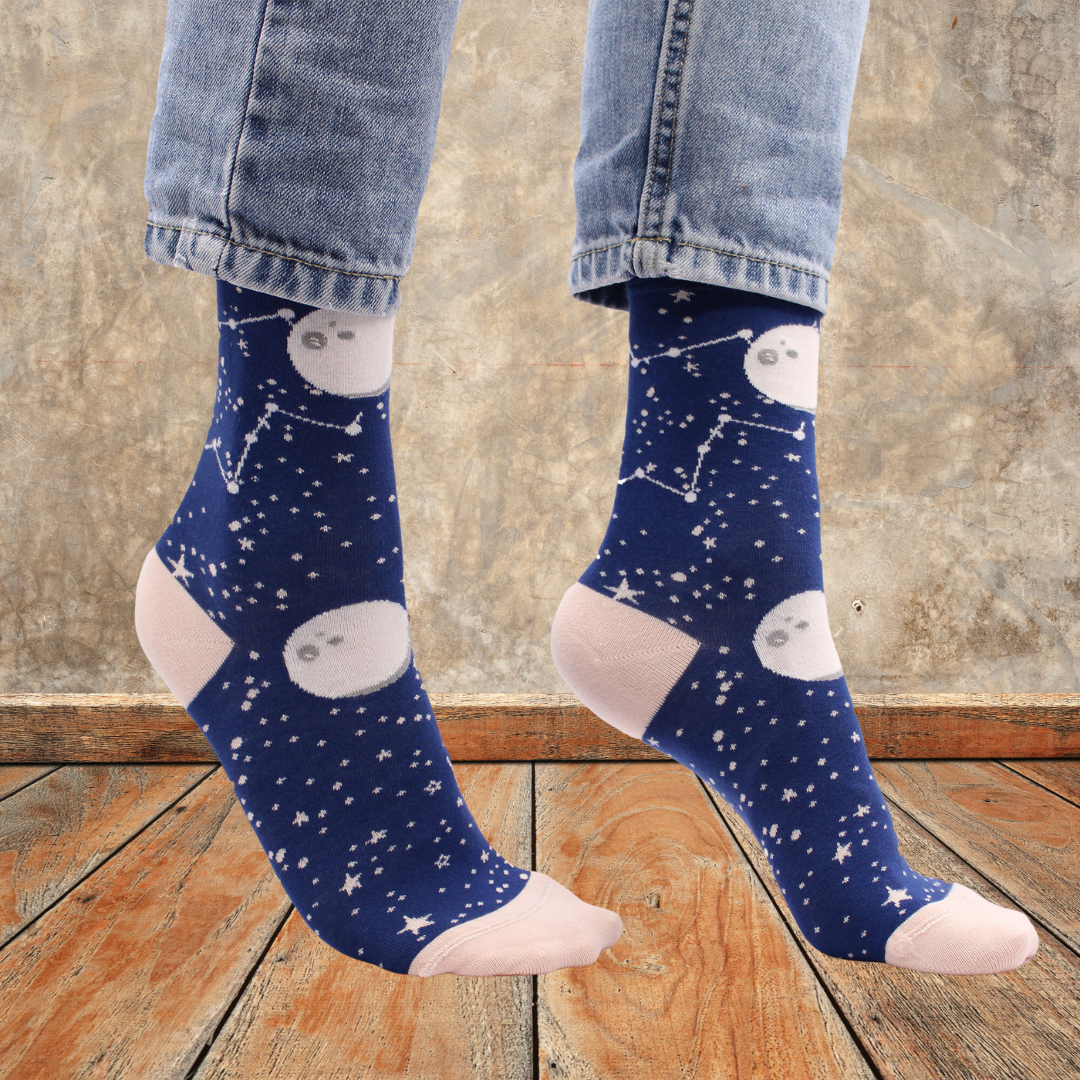 Strumpor Hop Hare, Moon Walk stl 36-39 Bambustrumpor