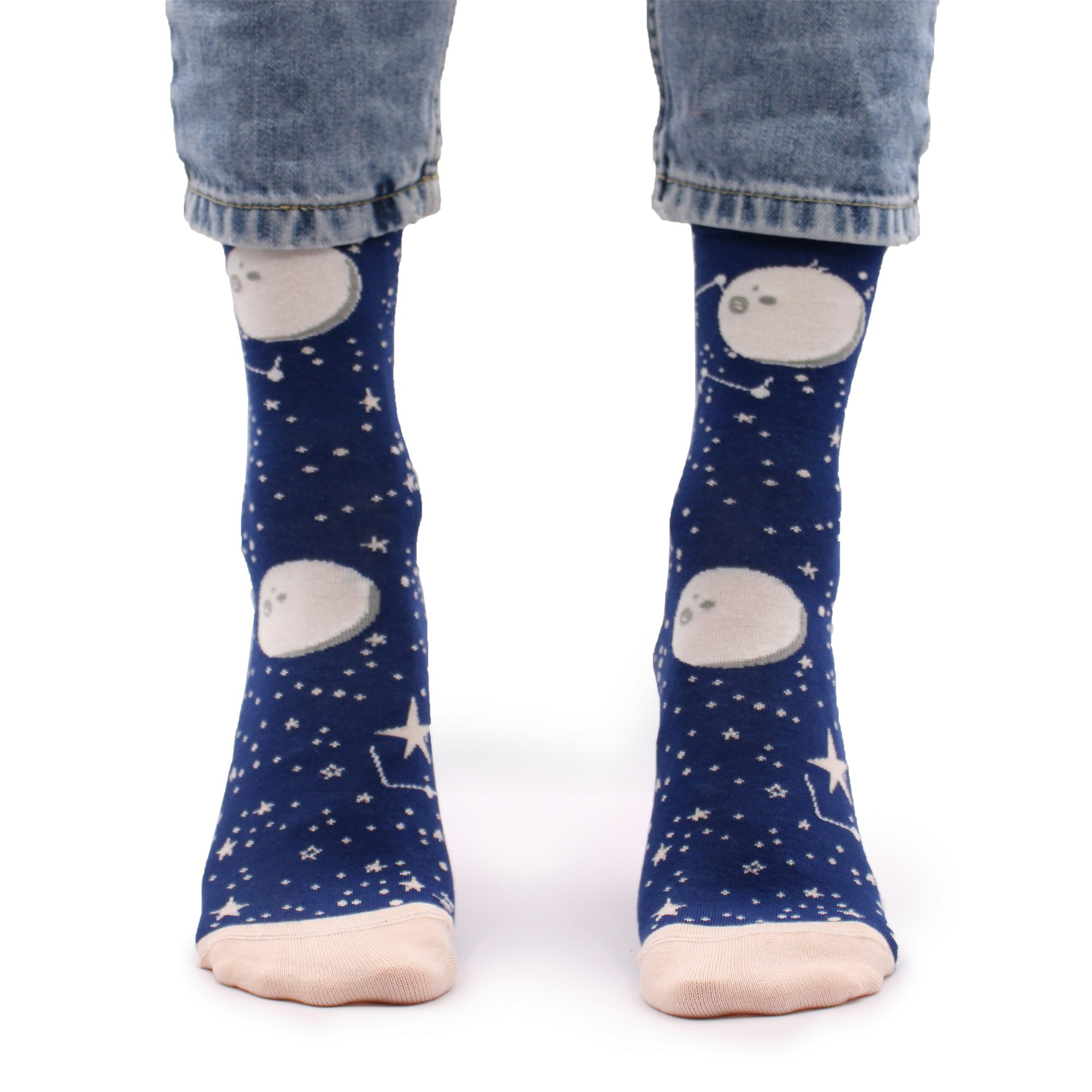 Strumpor Hop Hare, Moon Walk stl 36-39 Bambustrumpor