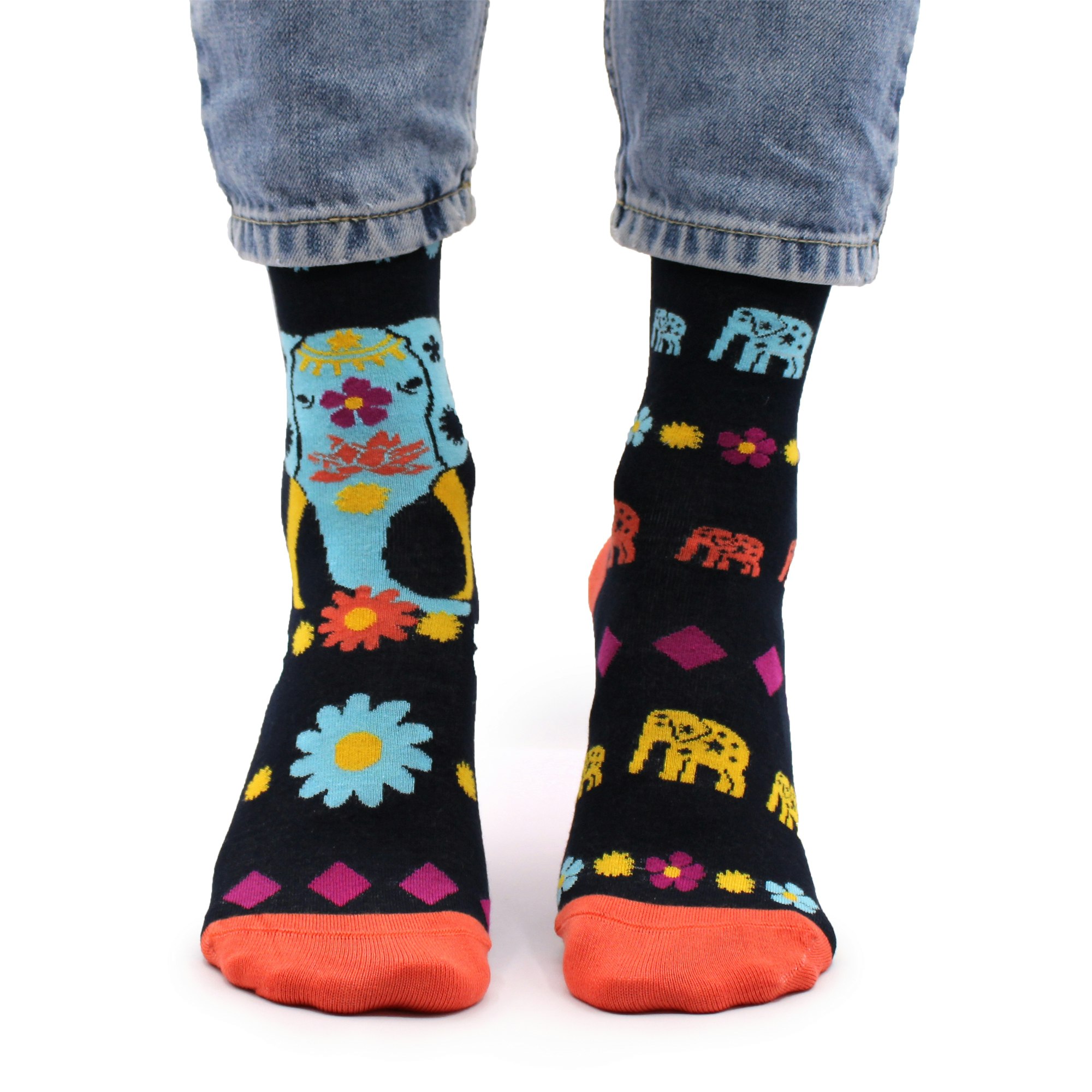 Strumpor Hop Hare, Lucky Elephant stl 36-39 Bambustrumpor