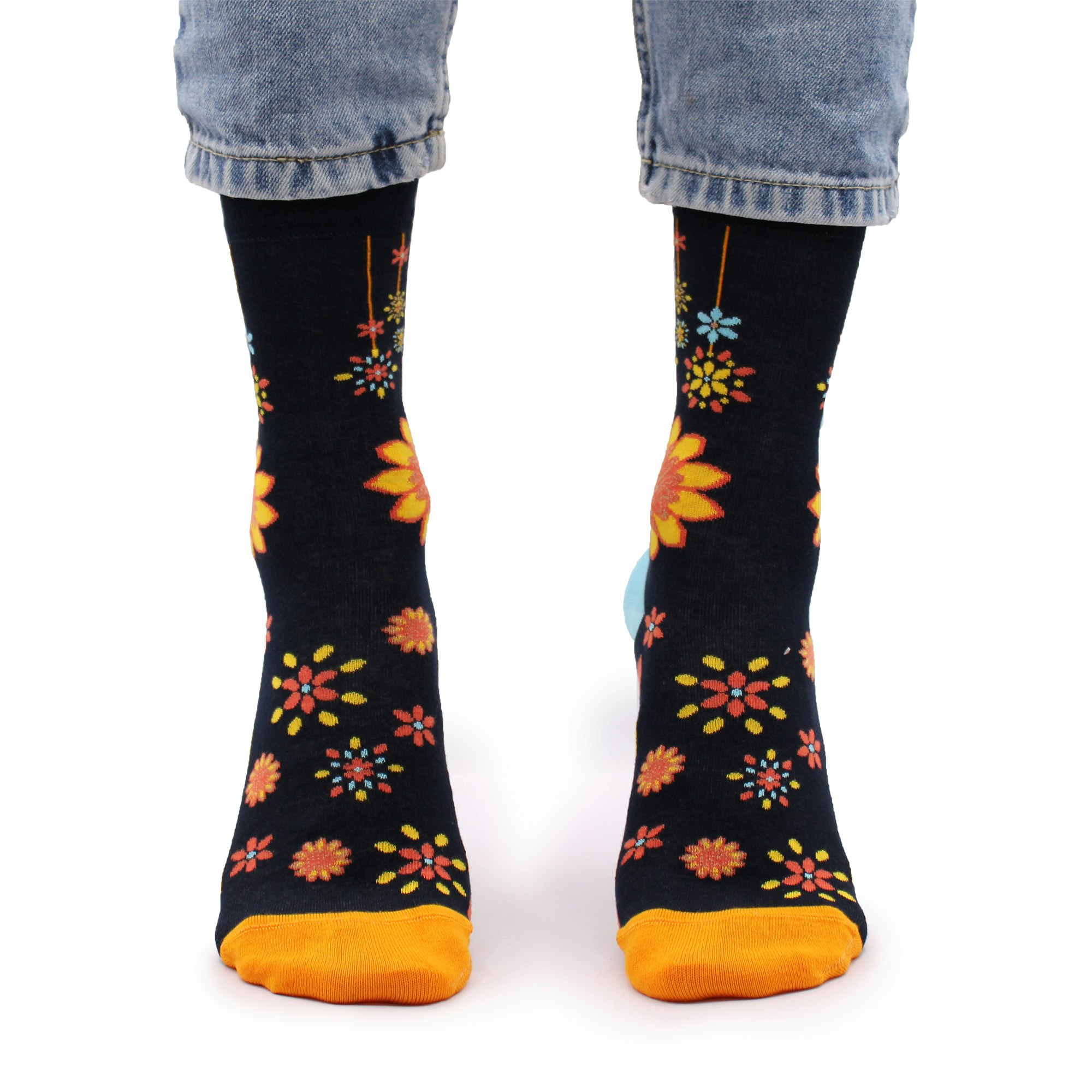 Strumpor Hop Hare, Mandala Flowers stl 36-39 Bambustrumpor