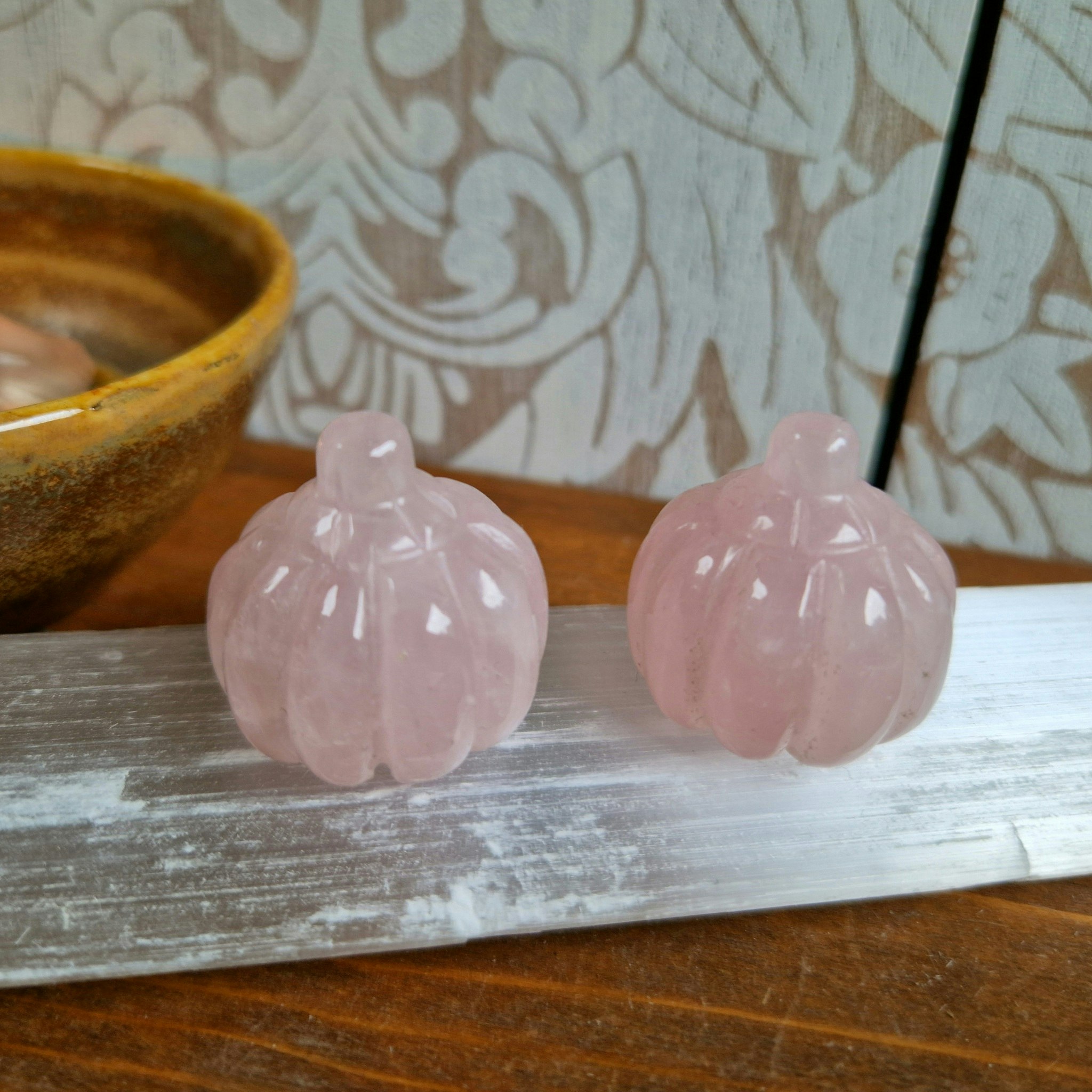 Rosenkvarts Pumpa 2,5 cm. Vi väljer