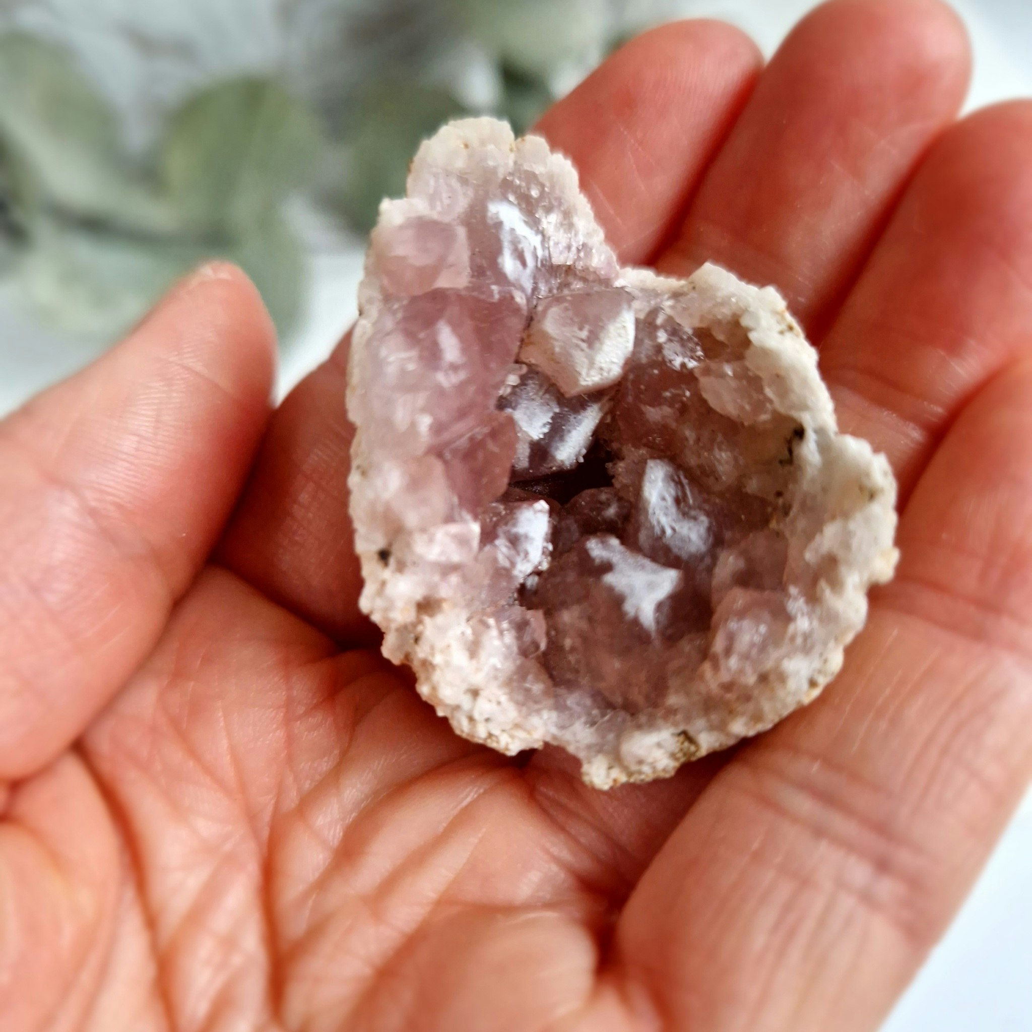 Geod av Rosa Ametist 28 g, detta ex