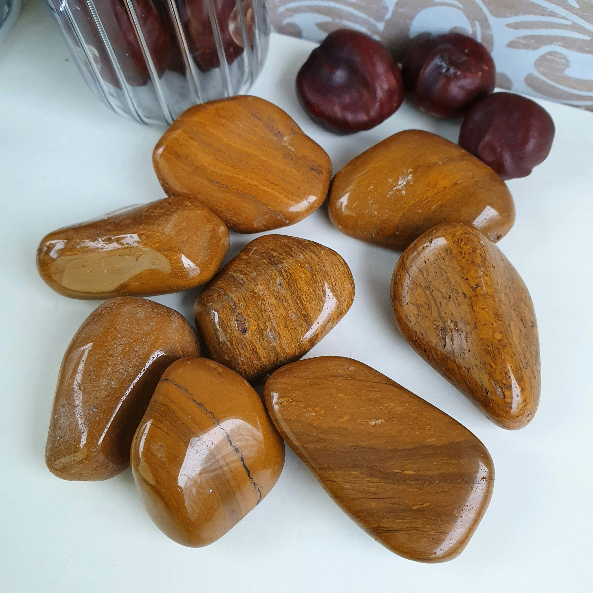 Trumlad Gul Jaspis 10-15 g S