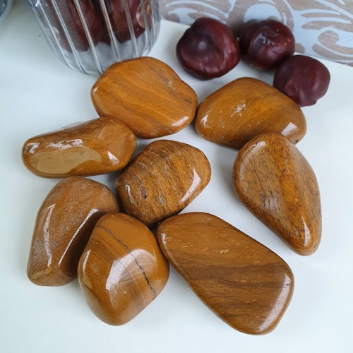 Trumlad Gul Jaspis 10-15 g S