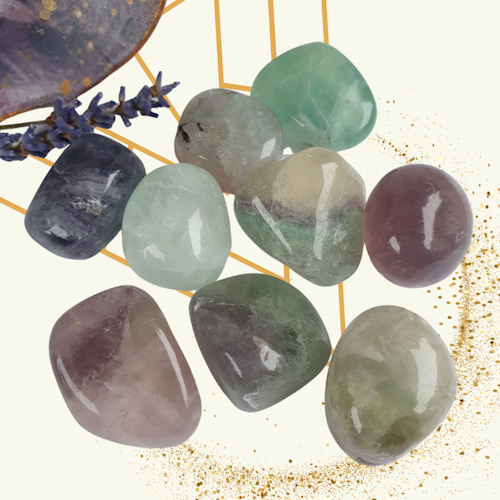 Trumlad Regnbågsfluorit B 16-23 g M