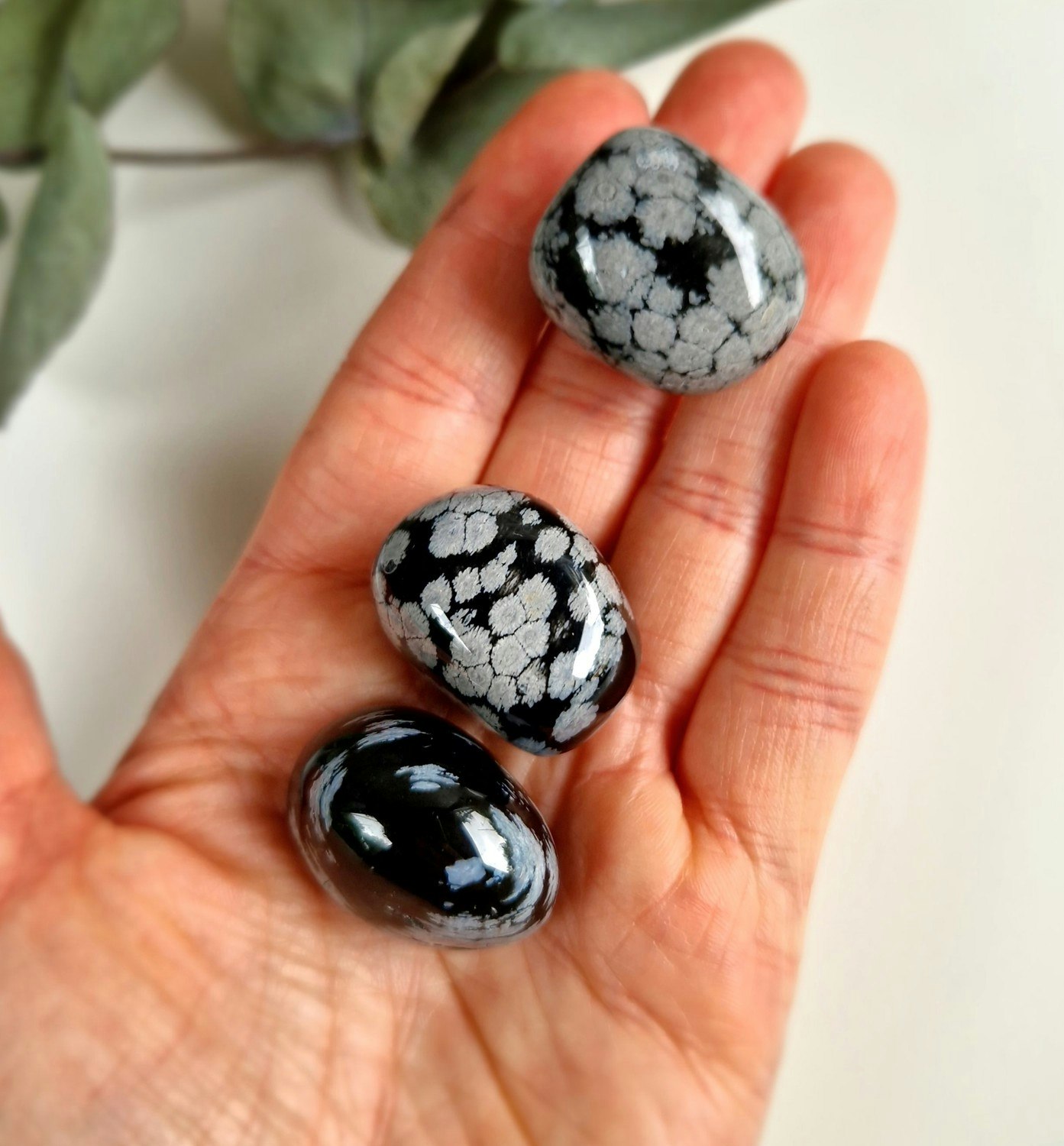 Trumlad Snöflingeobsidian, 16-23 g M