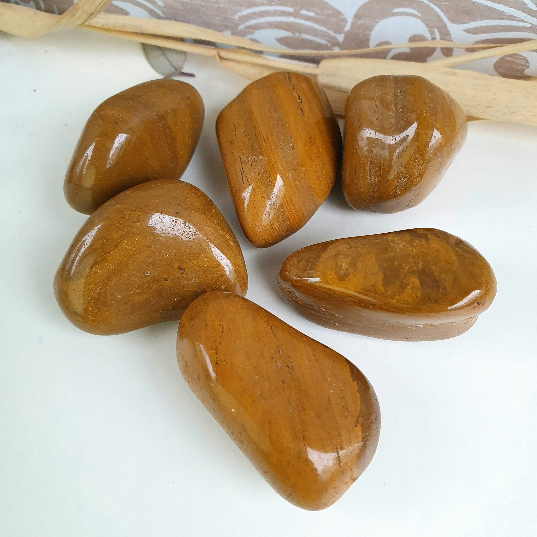 Trumlad Gul Jaspis 24-31 g L