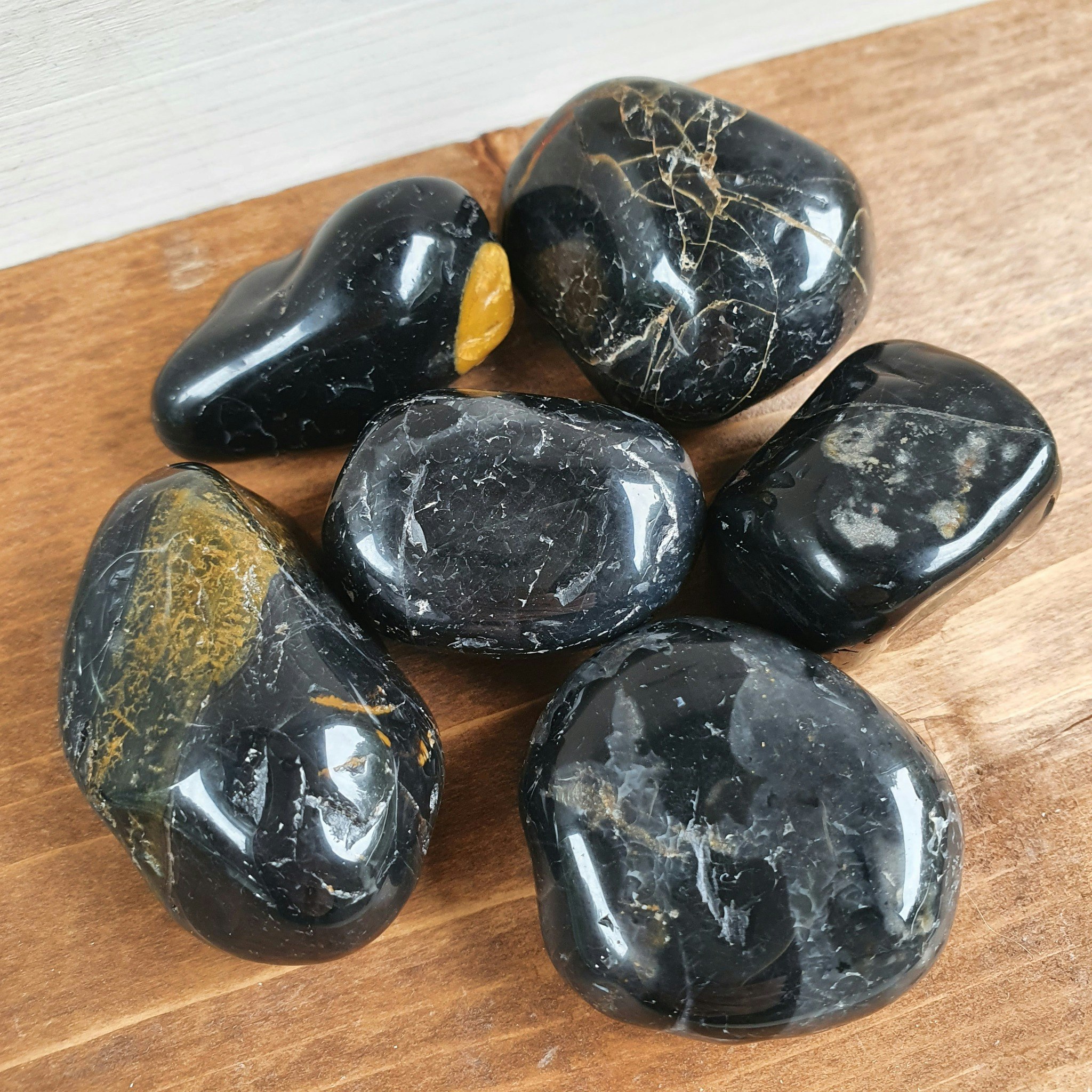 Trumlad Svart Onyx, 51-60 g