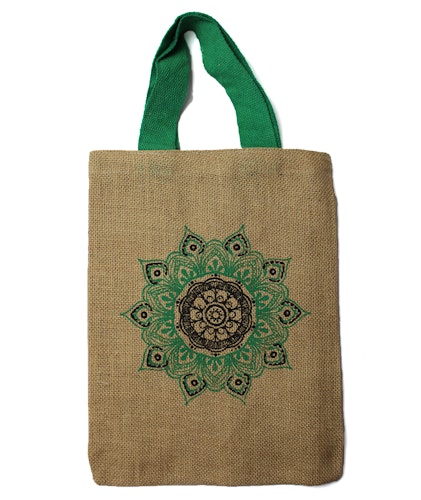 Tote Bag av Jute, Mandala