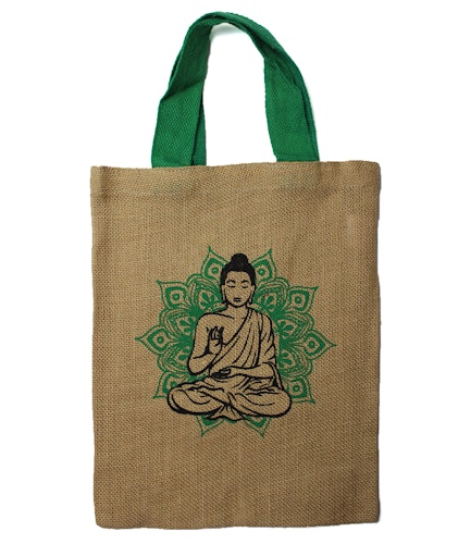 Tote Bag av Jute, Thai Buddha