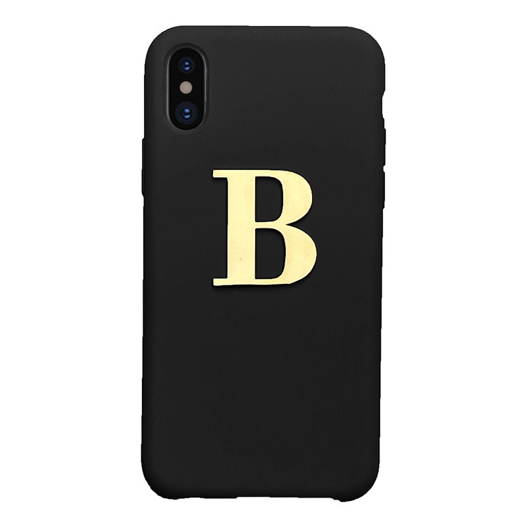 Black Silicone-telefoonhoesje - Sign of Sweden- Persoonlijke accessoires  met gravering