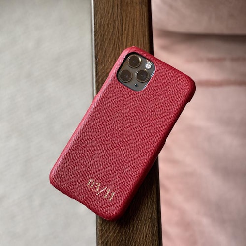 Red Saffiano case