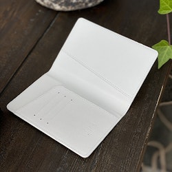 White Saffiano Paspoorthouder