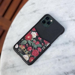 Rode bloemen - Telefoonhoesje met kaarthouder