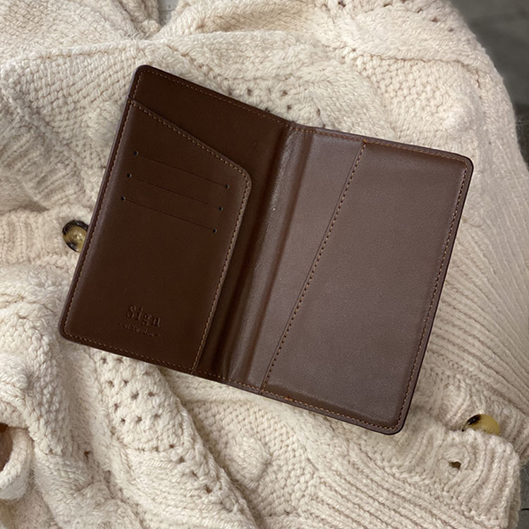 Dark Brown Smooth Passport holder