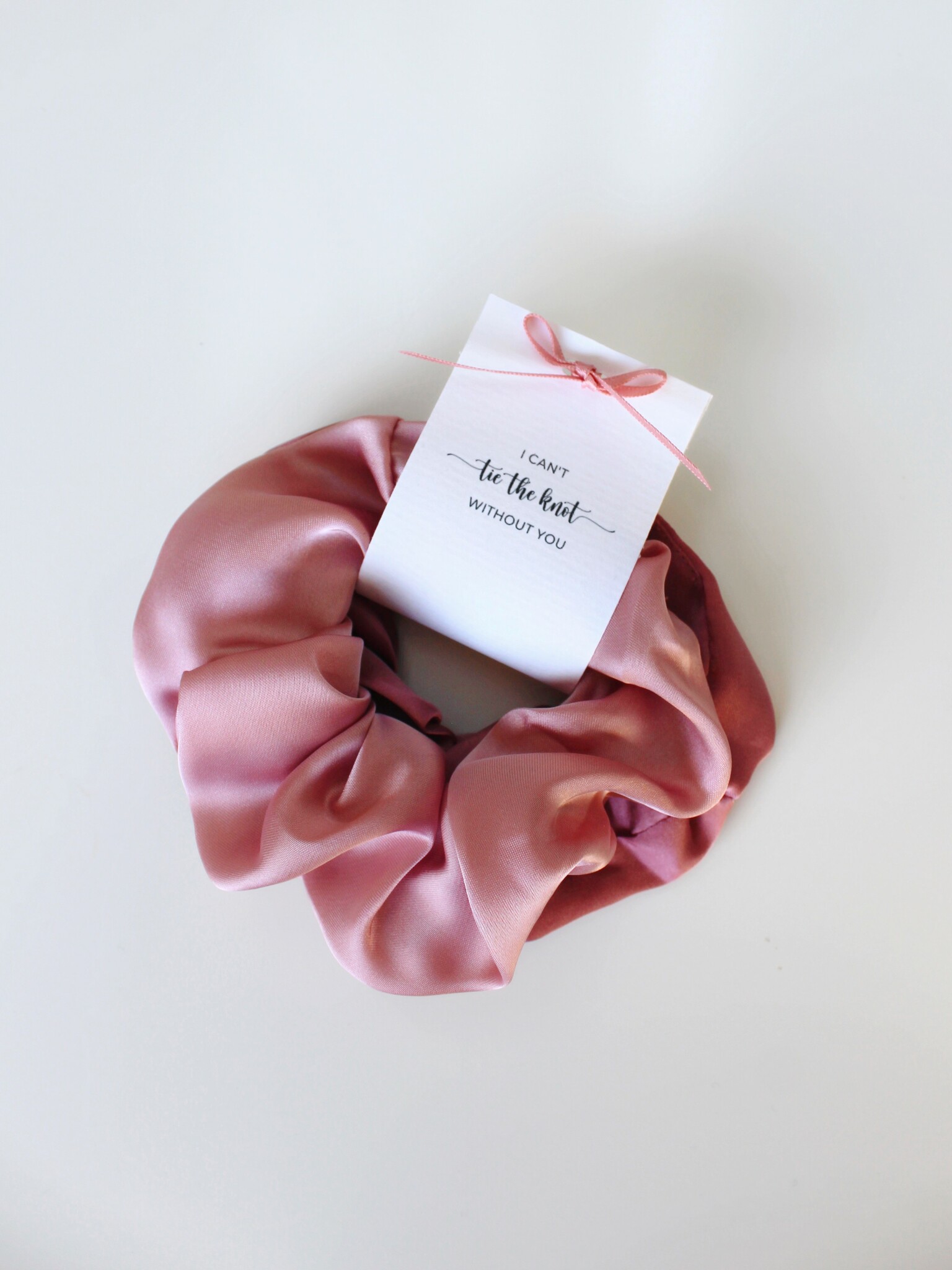 Tie The Knot Scruchies, Pink Rosé