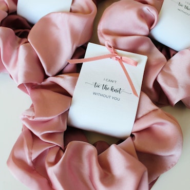 Tie The Knot Scruchies, Pink Rosé
