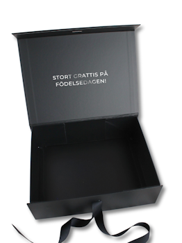 Personlig Presentbox LARGE, Svart