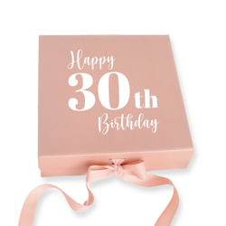 Presentbox Happy Birthday Number, Rosé