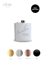Vit fickplunta med design