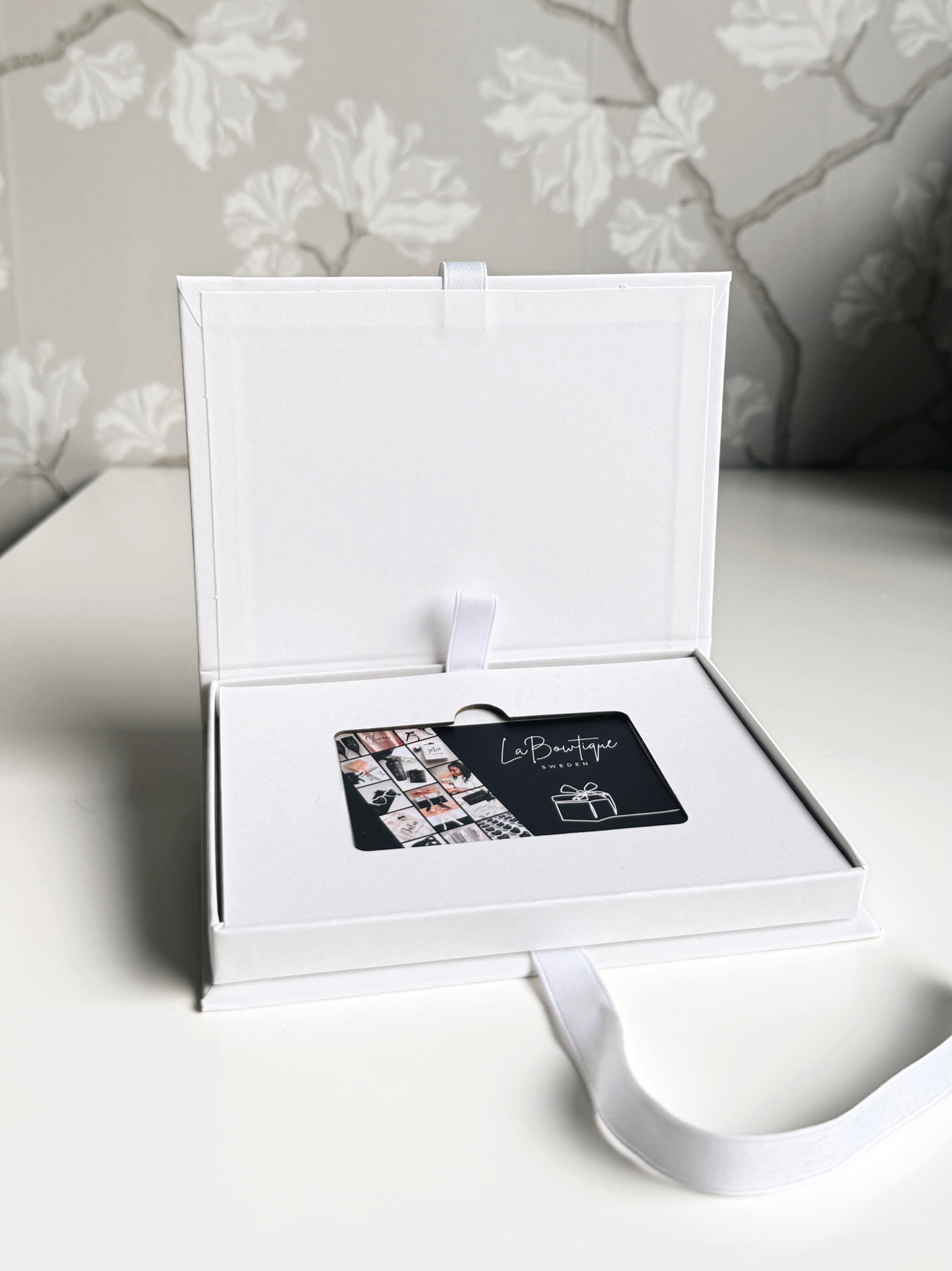 Presentbox för presentkort, Vit
