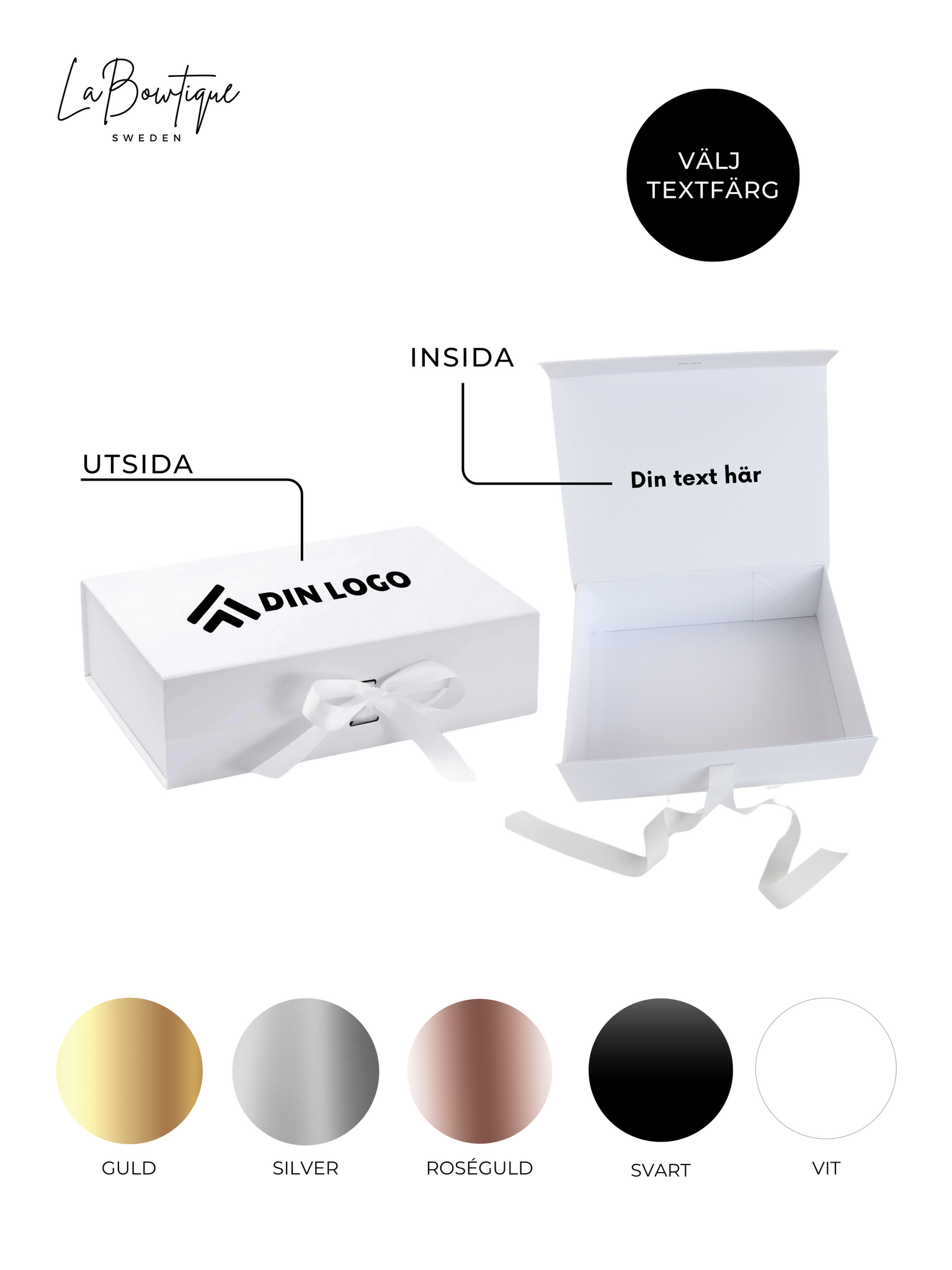 Företagsboxar Flerpack, Vit