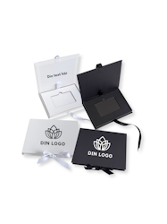 Presentkortslåda med logotyp