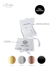 Presentkortslådor med logotyp, Flerpack, Vit