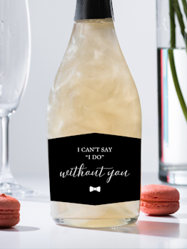 Flasketikett Svart, I can't say I do...
