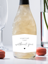 Flasketikett Vit, I can't say I do...