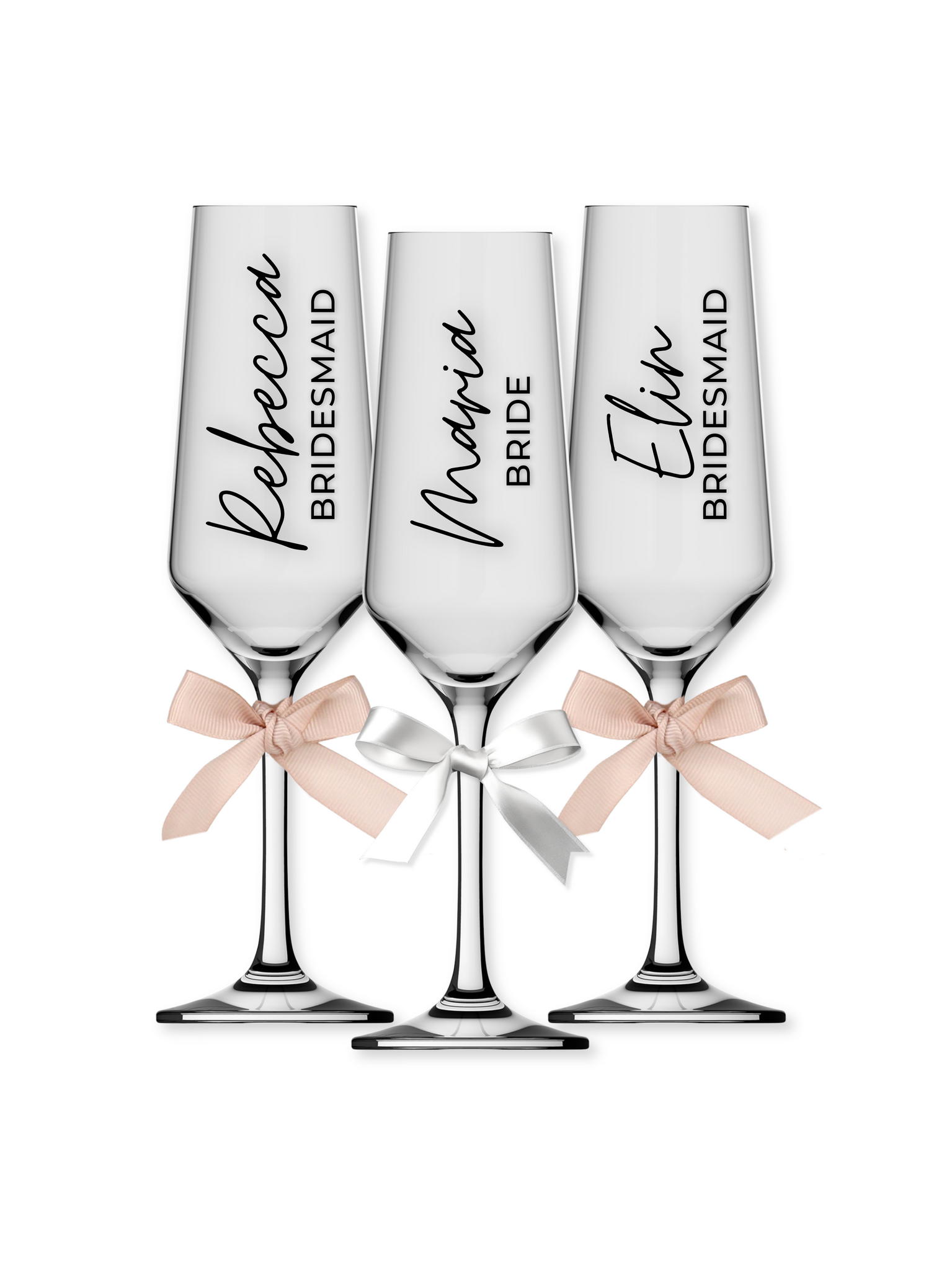 Champagneglas med tryck