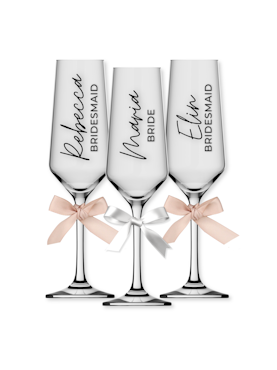 Champagneglas med tryck