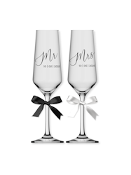 Champagneglas, Mr & Mrs