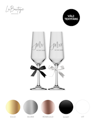 Champagneglas, Mr & Mrs