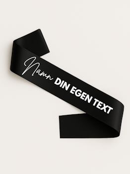 Ordensband, Svart, Egen text