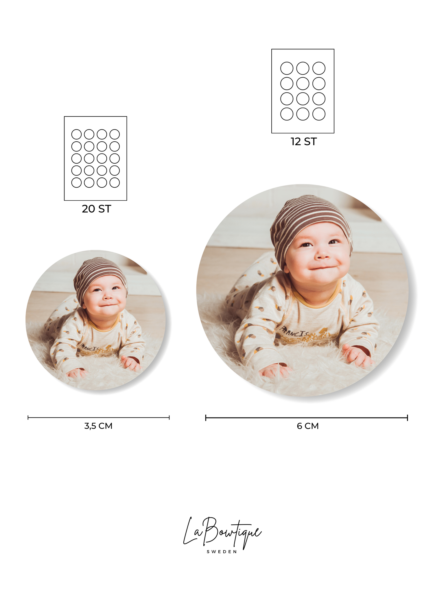 Babyetiketter, Eget foto