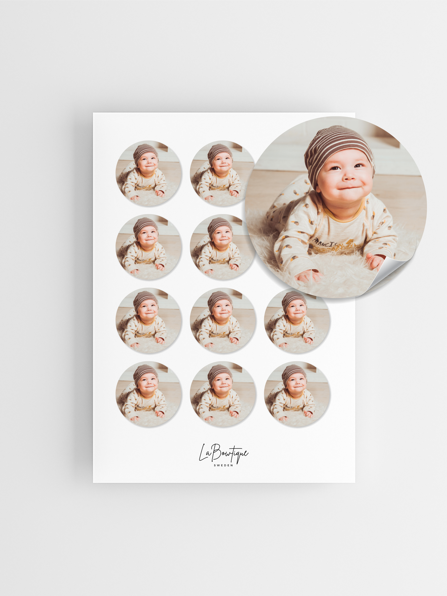 Babyetiketter, Eget foto
