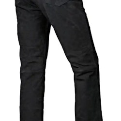 Läderbyxa jeansmodell