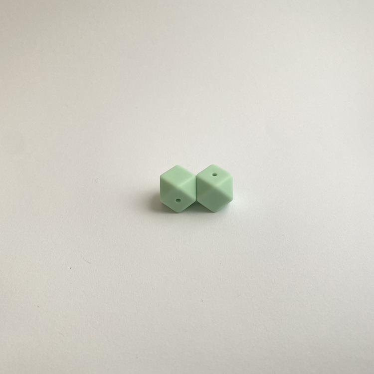 Silikonpärla Hexagon 17 mm