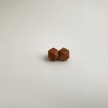 Silikonpärla Hexagon Exklusiv 17 mm