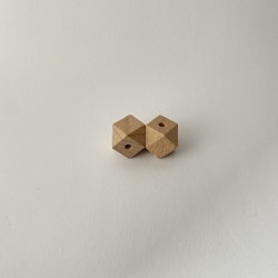 Träpärla Hexagon Premium 20 mm