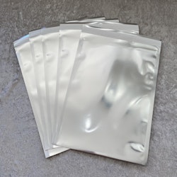 Postpåse Metallic Silver 5-pack