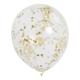 Konfettiballonger Guld