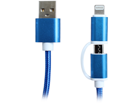 Extra Lång Laddkabel - Lightning & MicroUSB (CE) 3 meter