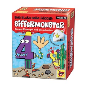 SMÅ KLOKA BARN RÄDDAR SIFFERMONSTER